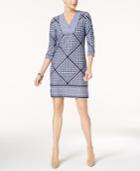 Charter Club Printed V-neck Dress, Created For Macy's