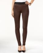 Inc International Concepts Faux-suede Skinny Leggings, Only At Macy's