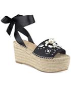 Guess Women's Razzle Embellished Lace-up Espadrilles Women's Shoes