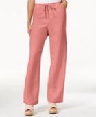 Jm Collection Linen-blend Wide-leg Pants, Only At Macy's
