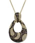 Le Vian Chocolatier Diamond Loop 18 Pendant Necklace (1-1/2 Ct. T.w.) In 14k Gold