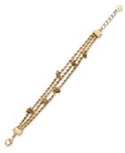 Charter Club Gold-tone Knotted Triple Row Flex Bracelet, Only At Macy's