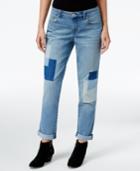 Style & Co Patchwork Disco Wash Boyfriend Jeans, Only At Macy's