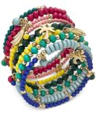 I.n.c. Gold-tone Multi-charm Beaded Coil Bracelet, Created For Macy's