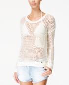 Roxy Juniors' Turnabout Open-knit Sweater