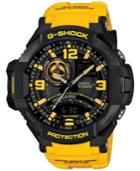G-shock Men's Analog-digital Yellow Resin Strap Watch 51x52mm Ga1000-9b