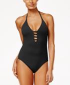 La Blanca Strappy Plunge One-piece Swimsuit Women's Swimsuit