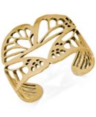 Lucky Brand Gold-tone Butterfly Openwork Cuff Bracelet