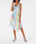 Be Bop Juniors' Striped Asymmetrical Midi Dress