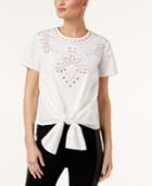 Catherine Catherine Malandrino Kitt Cotton Eyelet Top