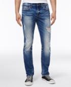 True Religion Men's Rocco No Flap Ripped Skinny-fit Jeans