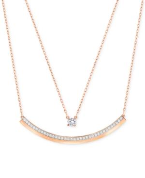 Swarovski Crystal Two Layer Pendant Necklace