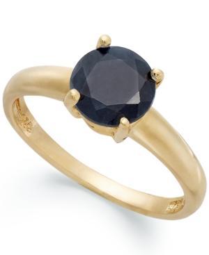 Victoria Townsend 18k Gold Over Sterling Silver Ring, Midnight Sapphire September Birthstone Ring (1-5/8 Ct. T.w.)