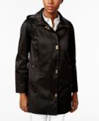 Jones New York Hooded Turnlock Raincoat