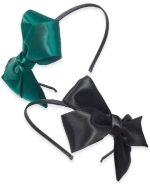 I.n.c. 2-pc. Satin Bow Headbands, Created For Macy's