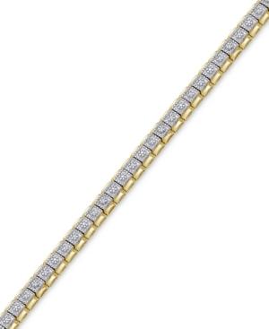 Diamond Tennis Bracelet (1/4 Ct. T.w.) In 18k Gold-plated Sterling Silver