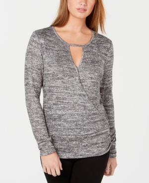 Bcx Juniors' Surplice Keyhole Top