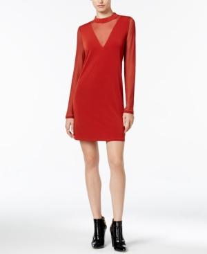 Bcbgeneration Mock-neck Illusion Dress