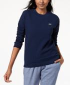 Lacoste Fleece Waffle-knit Sweatshirt