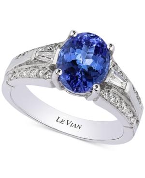 Le Vian Tanzanite (1-3/4 Ct. T.w.) And Diamond (1/3 Ct. T.w.) Ring In 14k White Gold