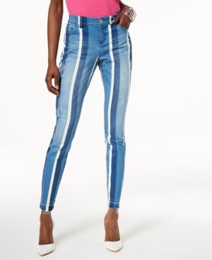 I.n.c. Striped Skinny Jeans, Created For Macy's