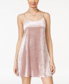 Teeze Me Juniors' Velvet Slip Dress