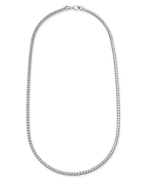 24 Franco Chain Necklace In Sterling Silver