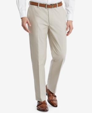 Tommy Hilfiger Men's Slim-fit Flex Stretch Tan Suit Pants