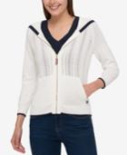 Tommy Hilfiger Zip Hooded Cardigan, Created For Macy's