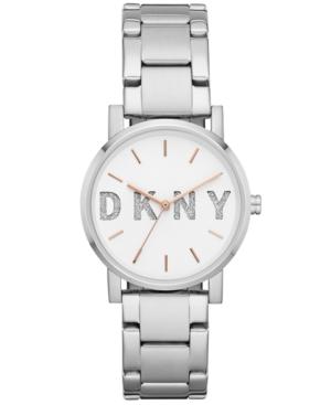 Dkny Women's Soho Stainless Steel Bracelet Watch 34mm, Created For Macy's