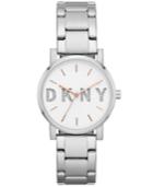 Dkny Women's Soho Stainless Steel Bracelet Watch 34mm, Created For Macy's