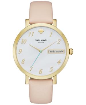 Kate Spade New York Women's Monterey Vachetta Leather Strap Watch 38mm Ksw1107