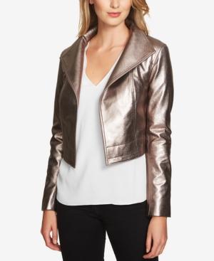 1.state Cropped Metallic Jacket