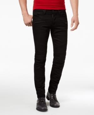 Hudson Jeans Men's Coated Skinny Fit Stretch Biker Jeans