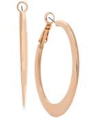 Kenneth Cole New York Rose Gold-tone Hoop Earrings
