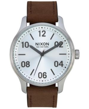 Nixon Men's Patrol Leather Strap Watch 42mm