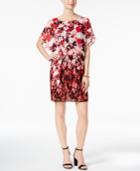 Sl Fashions Chiffon Floral-print Blouson Dress