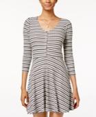 American Rag Striped Fit & Flare Dress, Only At Macy's