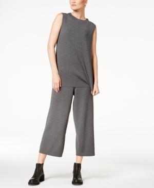 Eileen Fisher Sleeveless Wool Tunic Top