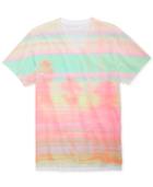 Guess Men's V-neck Abstract Tropical T-shirt