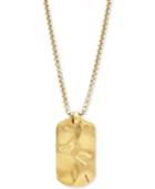 Degs & Sal Men's Dog Tag Pendant Necklace In 14k Gold-plated Sterling Silver