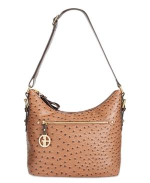 Giani Bernini Ostrich Printed Hobo, Created For Macy's