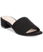 Bar Iii Jane Block-heel Slide Sandals, Only At Macy's Women's Shoes