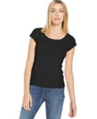 Eileen Fisher Silk Short-sleeve Scoop-neck Top