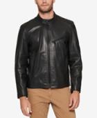 Andrew Marc Men's Leather Moto Jacket