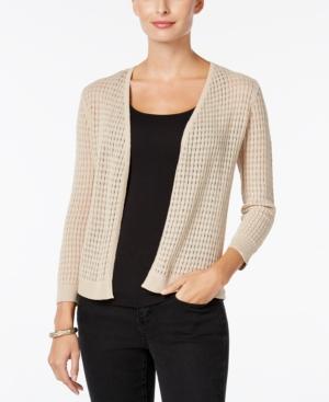 Charter Club Open-front Pointelle Cardigan, Only At Macy's