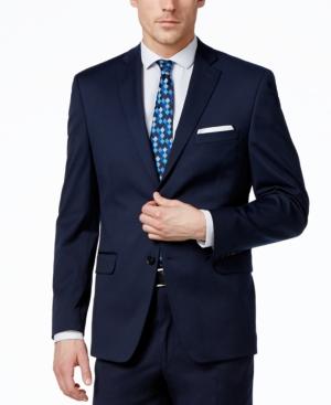 Alfani Red Men's Traveler Navy Solid Slim-fit Jacket, Only At Macy's