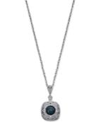 Diamond Filigree Pendant Necklace (1/5 Ct. T.w.) In Sterling Silver