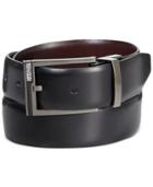 Kenneth Cole Reaction Matte Plaque Accent Reversible Belt