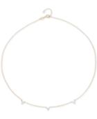 Diamond Mini Cluster Choker Necklace (1/8 Ct. T.w.) In 14k Gold, 13-1/2 + 1 Extender